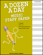 A Dozen a Day Music Staff Paper